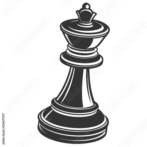 Clean Modern Design Of A Chess Piece High Quality Editable Vector Design and illustration