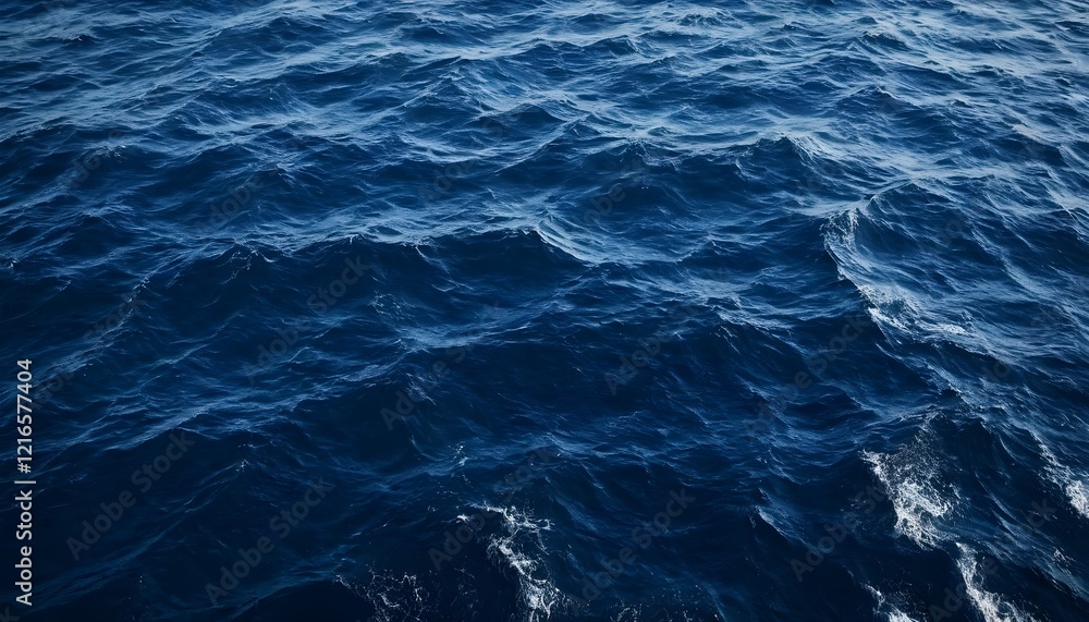Texture de mer bleu profond avec ondulations douces et reflets de lumière naturelle. Texture de mer bleu profond avec ondulations douces et reflets de lumière naturelle.