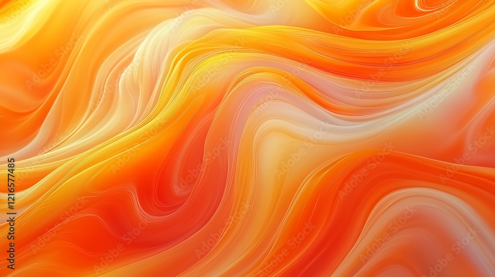 Vibrant Flowing Abstract Background in Warm Orange and Yellow Shades Vibrant Flowing Abstract Background in Warm Orange and Yellow Shades