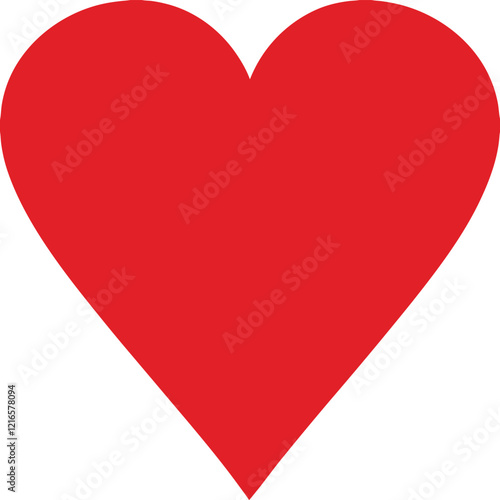 red heart vector illustration design
