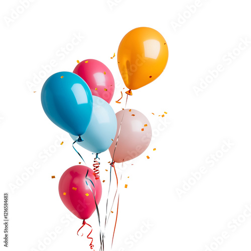 balloons isolated on white