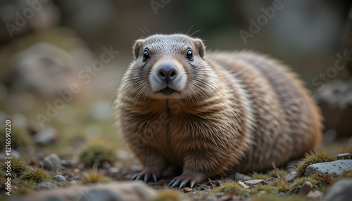 ground hog marmot day portrait.