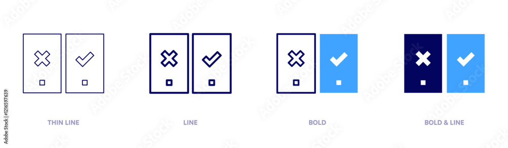 A b testing icon in 4 different styles. Thin Line, Line, Bold, and Bold Line. Duotone style. Editable stroke A b testing icon in 4 different styles. Thin Line, Line, Bold, and Bold Line. Duotone style. Editable stroke