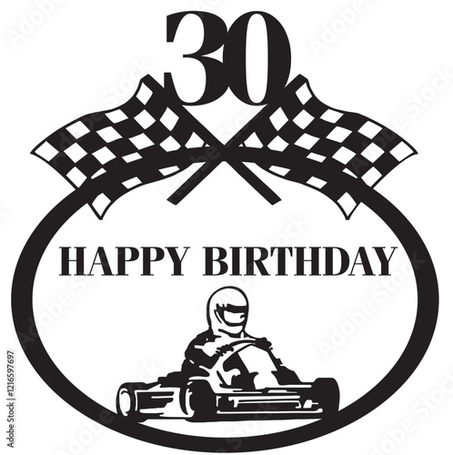 30 birthday happy go karting carting 