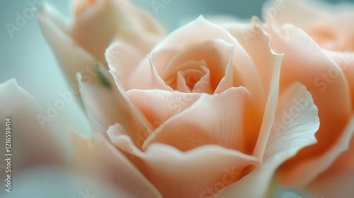 Wallpaper Mural Delicate Flower Bud Begins to Open, Revealing Soft Petals and Intricate Beauty in Gentle Morning Light Torontodigital.ca