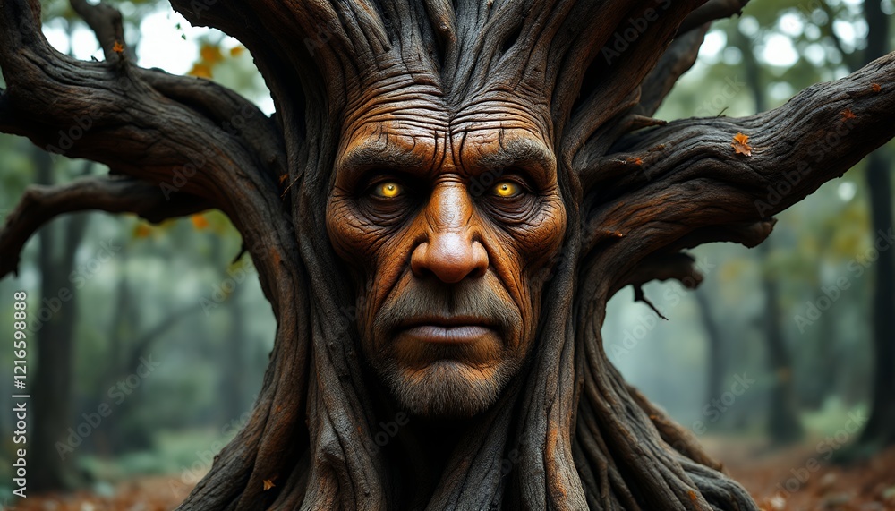 Ancient Tree Ent, Guardian of the Forest, Mystical Being, Digital Art, Fantasy, Surreal, Nature Spirit Ancient Tree Ent, Guardian of the Forest, Mystical Being, Digital Art, Fantasy, Surreal, Nature Spirit