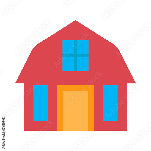 Barn flat icon