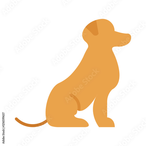 Dog flat icon
