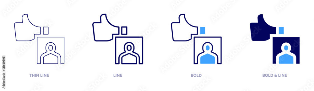 Marketing reviews icon in 4 different styles. Thin Line, Line, Bold, and Bold Line. Duotone style. Editable stroke Marketing reviews icon in 4 different styles. Thin Line, Line, Bold, and Bold Line. Duotone style. Editable stroke