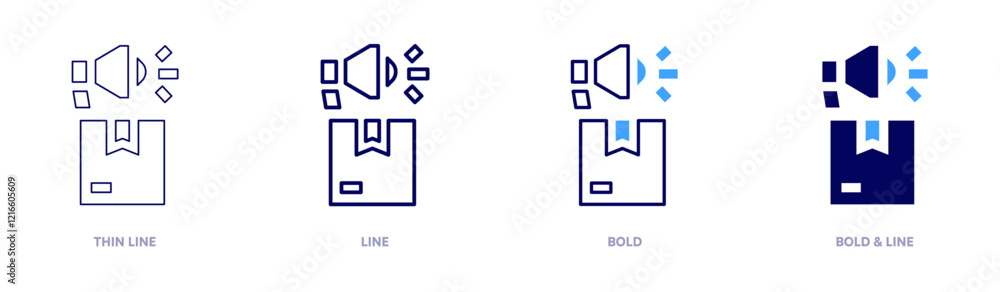 New products icon in 4 different styles. Thin Line, Line, Bold, and Bold Line. Duotone style. Editable stroke New products icon in 4 different styles. Thin Line, Line, Bold, and Bold Line. Duotone style. Editable stroke