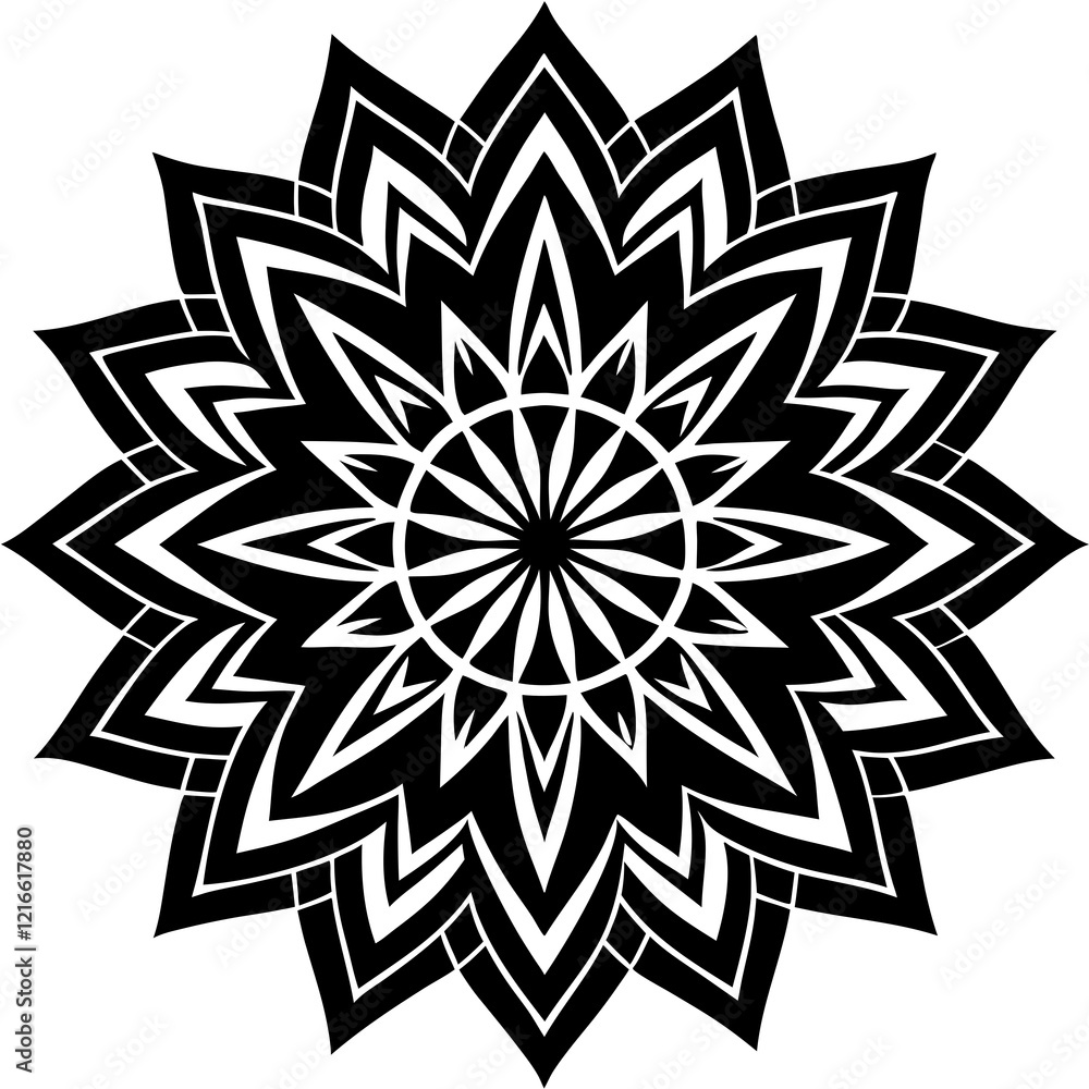 Simple mandala silhouette vector Art design, Floral mandala Illustration, ornament, flower, design, outline, template, pattern, ethnic. mandala design for invitation card, coloring book. Simple mandala silhouette vector Art design, Floral mandala Illustration, ornament, flower, design, outline, template, pattern, ethnic. mandala design for invitation card, coloring book.