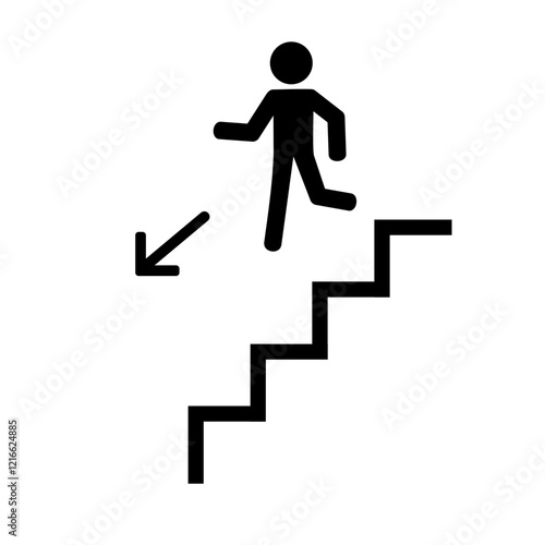 man walking down the stairs