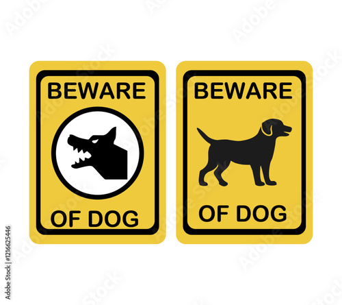 beware of dog sign