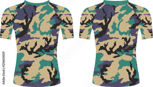 Compression Rash Guard Template