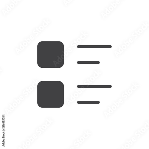 Details icon Vector logo set flat