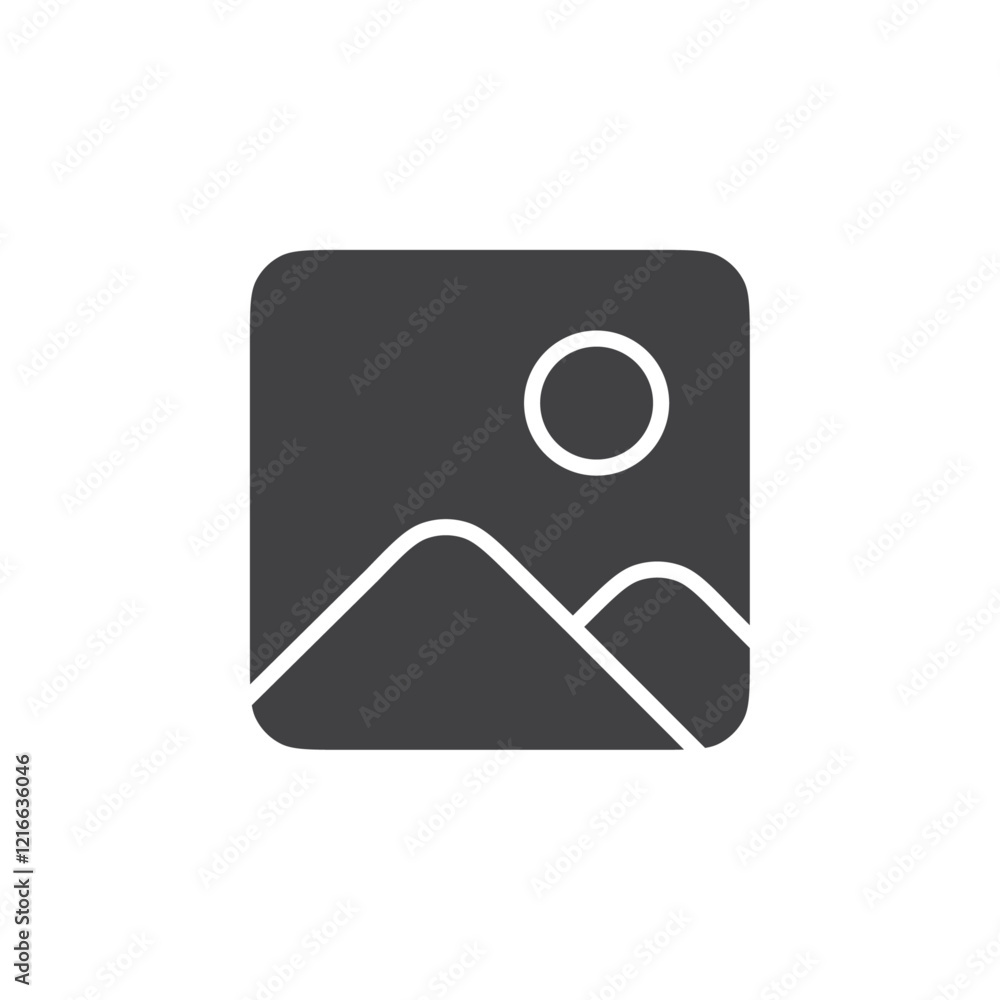 Image icon Vector logo set flat Image icon Vector logo set flat