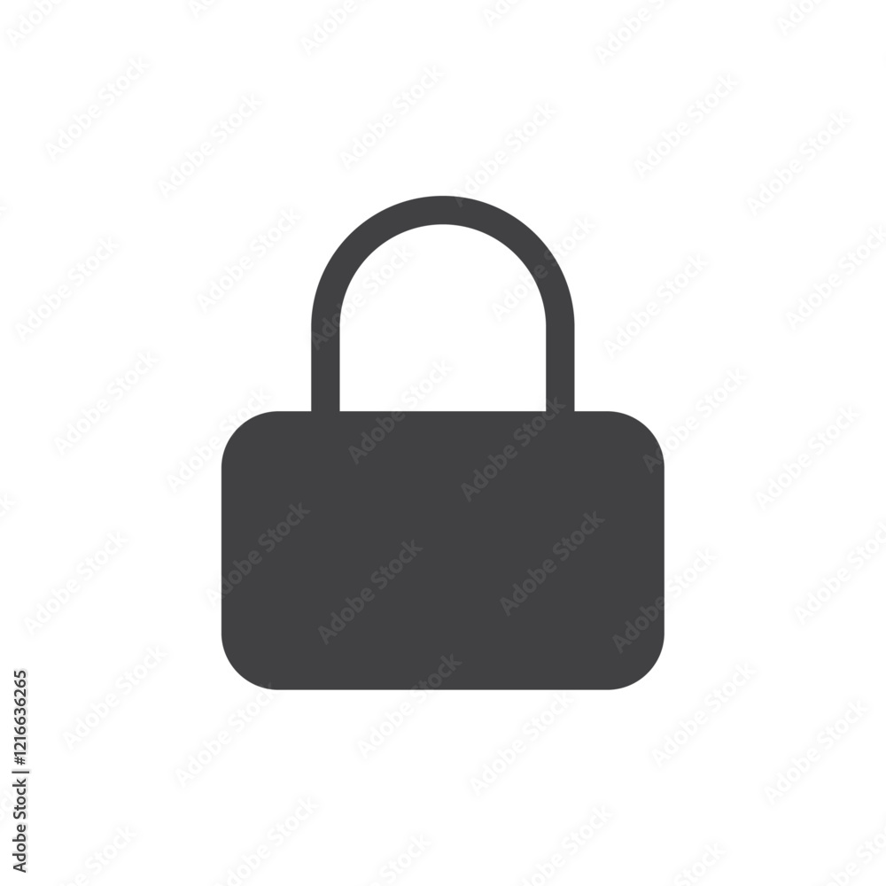 Lock icon Vector logo set flat Lock icon Vector logo set flat