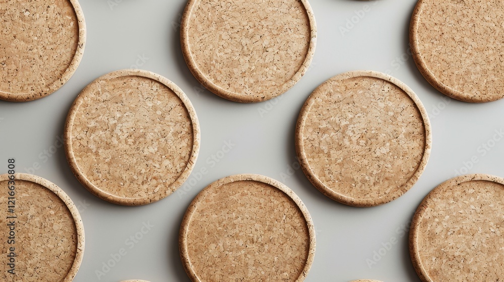 Natural Cork Coasters - Stylish & Sustainable Natural Cork Coasters - Stylish & Sustainable