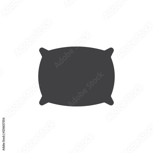 Pillow icon Vector logo set flat