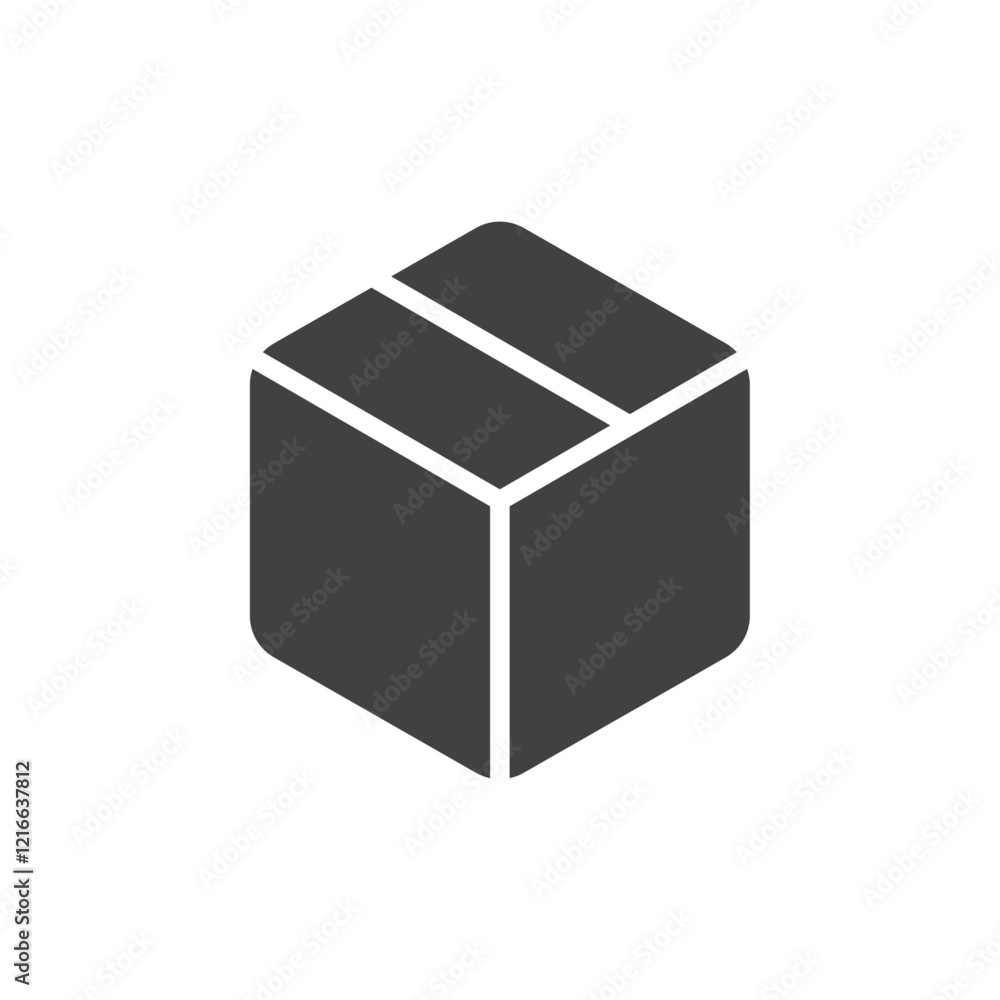 Box icon Vector logo set flat Box icon Vector logo set flat