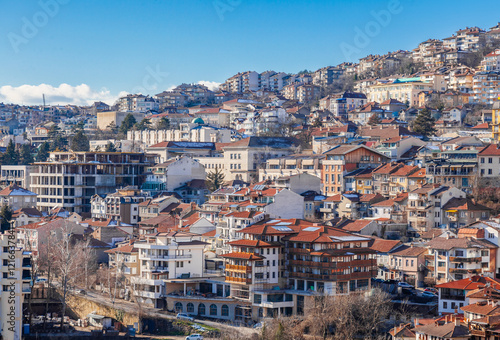 Obraz na płótnie Veliko Tarnovo town on a hill w salonie