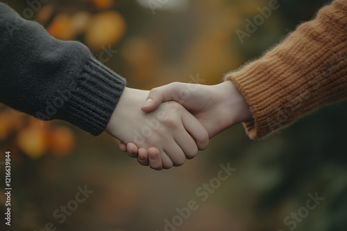 Wallpaper Mural close up of handshake Torontodigital.ca