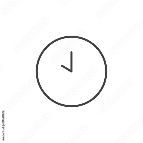 Free Download Basic clock icon symbolizing time or schedules. - GFXLoad