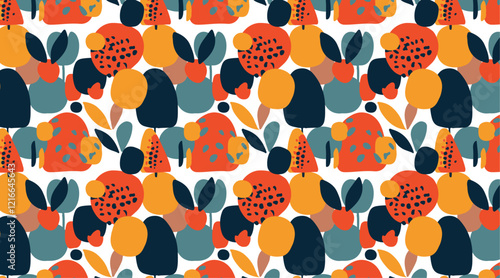 Abstract vector retro pattern geometric colorful background