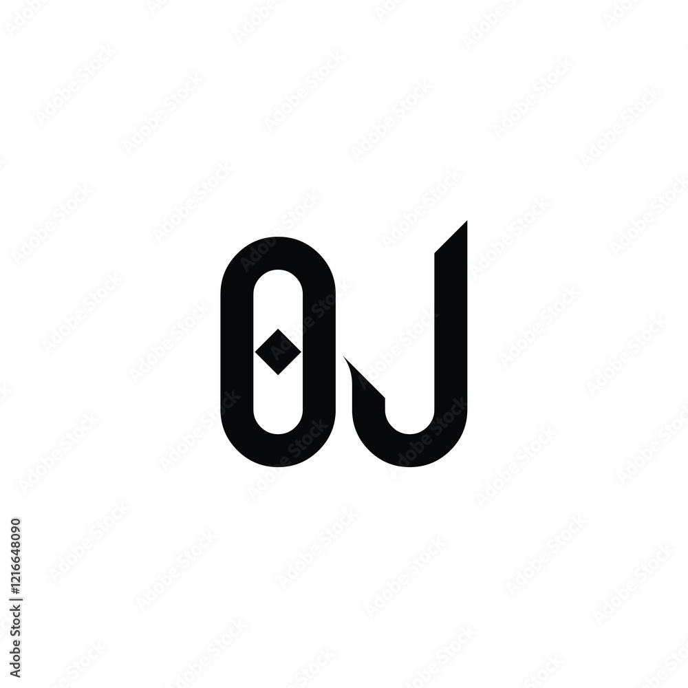 OJ monogram logo design letter text name symbol monochrome logotype alphabet character simple logo OJ monogram logo design letter text name symbol monochrome logotype alphabet character simple logo