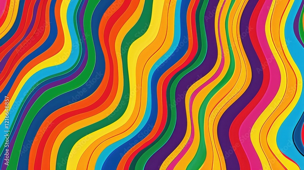 A vibrant abstract design featuring colorful, wavy lines in various hues. A vibrant abstract design featuring colorful, wavy lines in various hues.