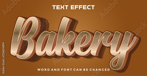 Bakery editable text effect
