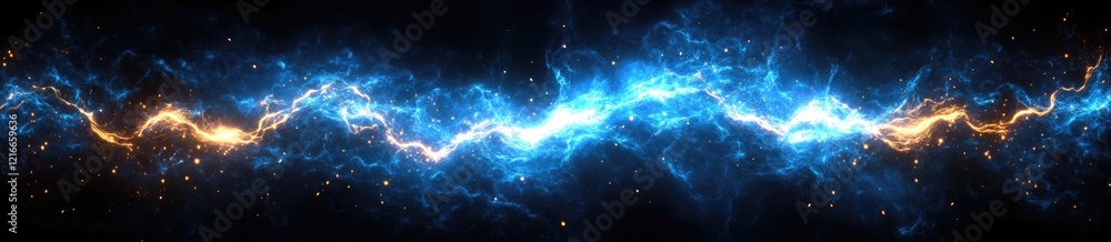 Fototapeta premium Dynamic Energy Flow Abstract Digital Artwork