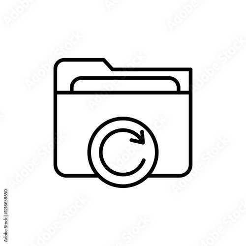 Data backup icon Vector logo set flat