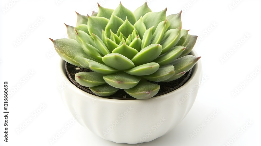 Enthralling Succulent in a White Pot: A Delightful Indoor Plant Enthralling Succulent in a White Pot: A Delightful Indoor Plant