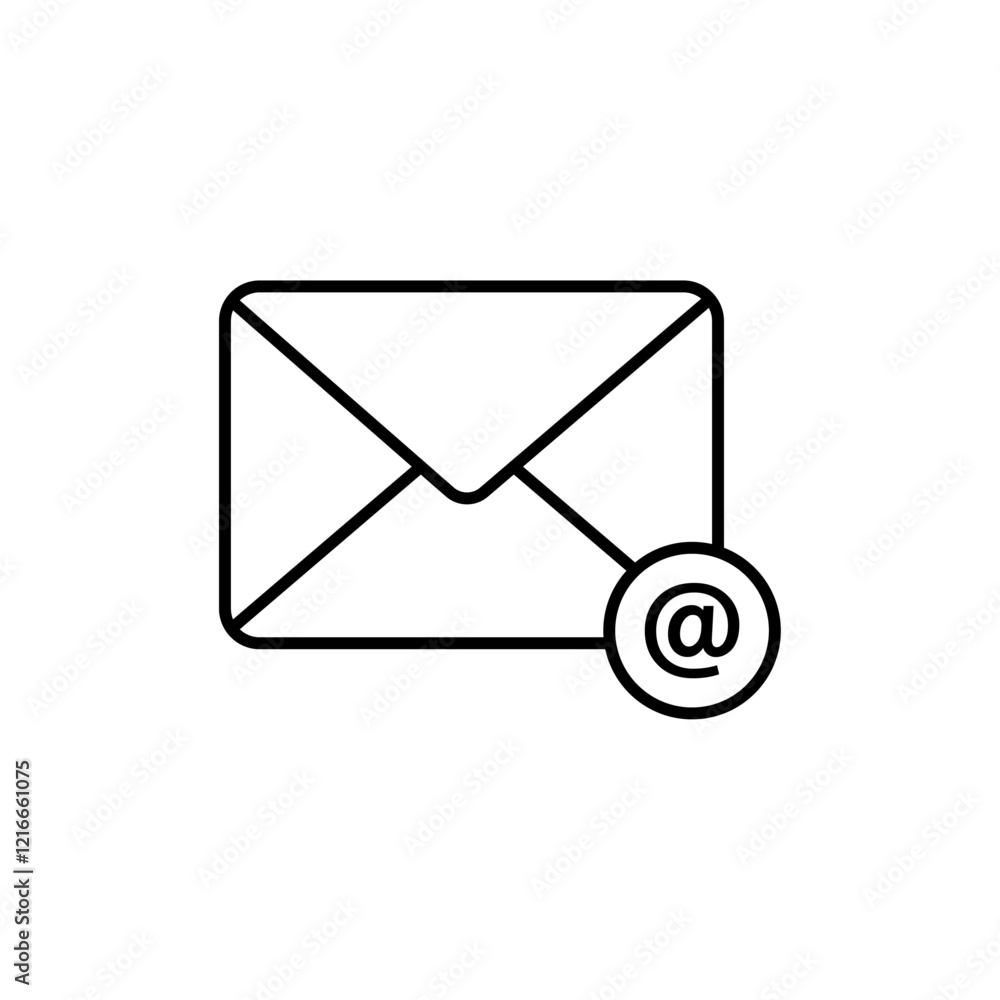 email icon Vector logo set flat email icon Vector logo set flat