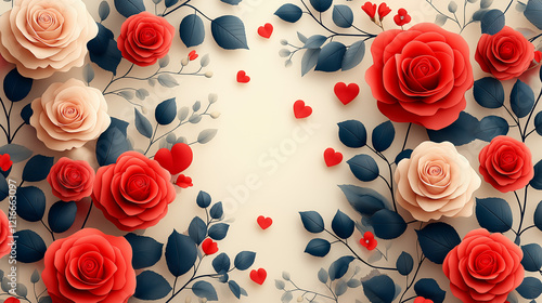 Flowers and plants with hearts