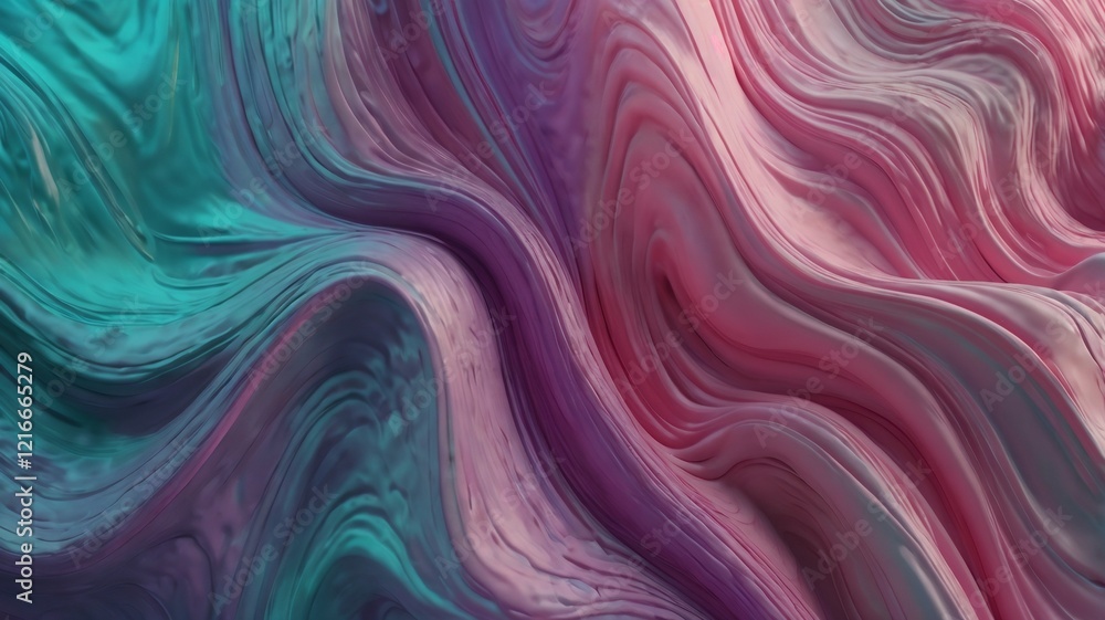 Dreamscape Waves: Flowing Pastel Elegance Dreamscape Waves: Flowing Pastel Elegance