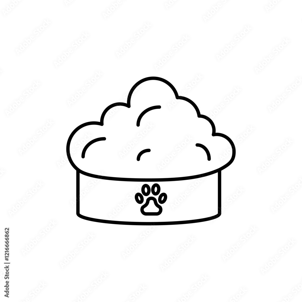Pet food icon Vector logo set flat Pet food icon Vector logo set flat