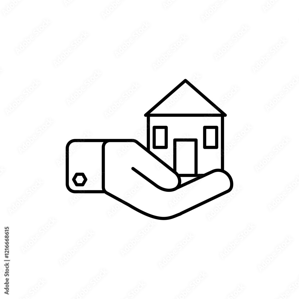 Real estate icon Vector logo set flat Real estate icon Vector logo set flat