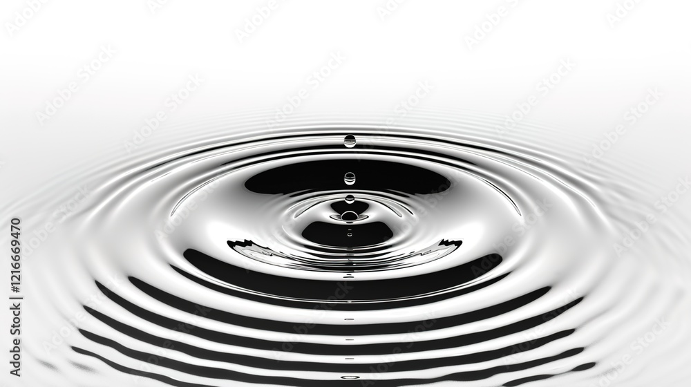 A visually engaging scene where water droplets with a distinct texture are splashed onto a pristine white background A visually engaging scene where water droplets with a distinct texture are splashed onto a pristine white background