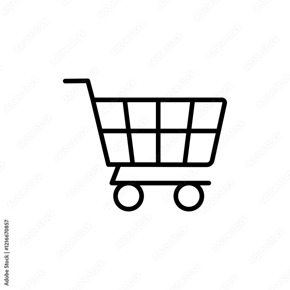 shopping cart icon Vector logo set flat shopping cart icon Vector logo set flat