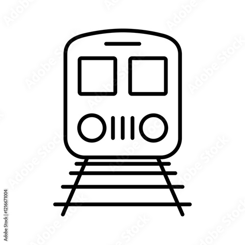 Subway icon Vector logo set flat