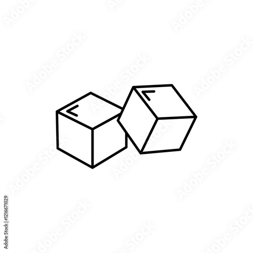 Sugar icon Vector logo set flat