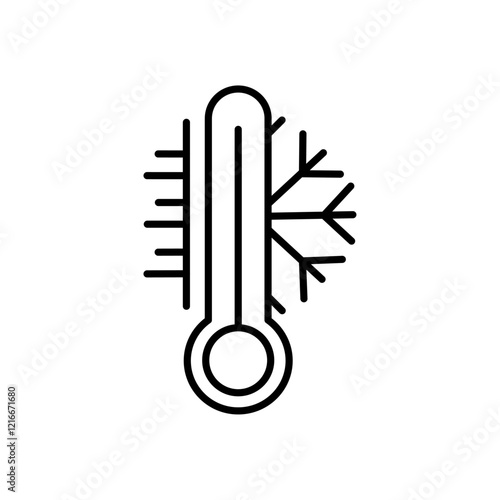 Thermometer icon Vector logo set flat