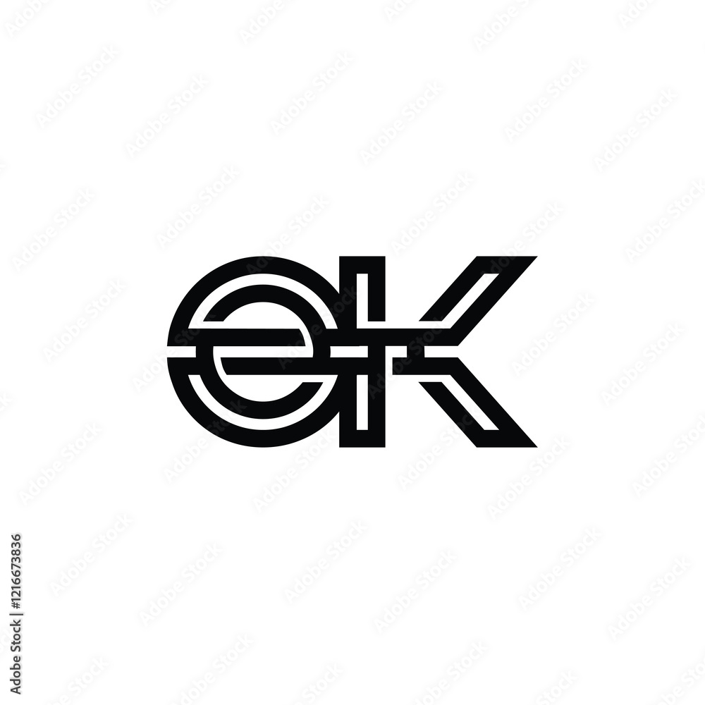 OK monogram logo design letter text name symbol monochrome logotype alphabet character simple logo OK monogram logo design letter text name symbol monochrome logotype alphabet character simple logo