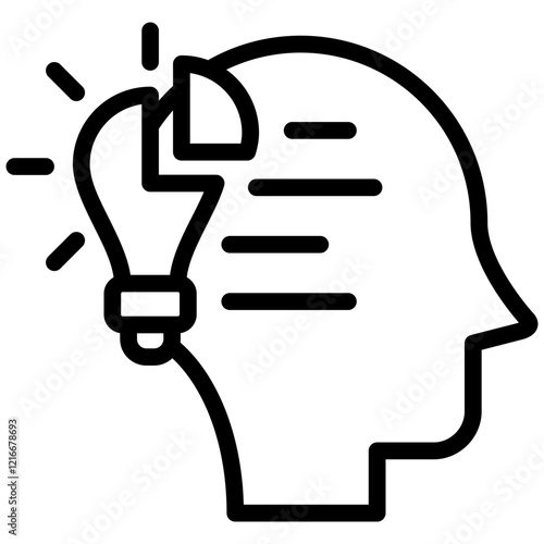 Φωτογραφία Reasoning Icon Outline