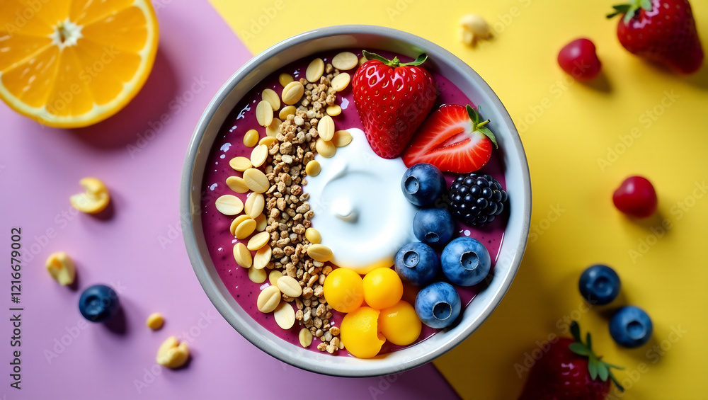Colorful Smoothie Bowl Colorful Smoothie Bowl