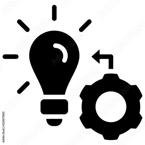 Synthesis Icon Black Solid