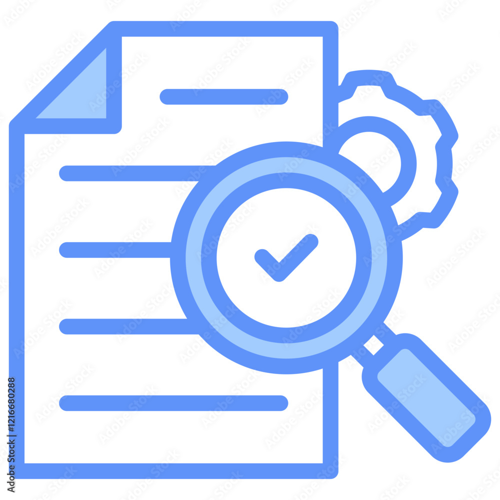 Evidence Icon Outline Blue Evidence Icon Outline Blue