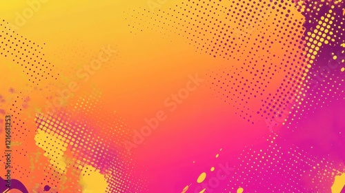 Wallpaper Mural Abstract Gradient Background with Halftone Dots Torontodigital.ca